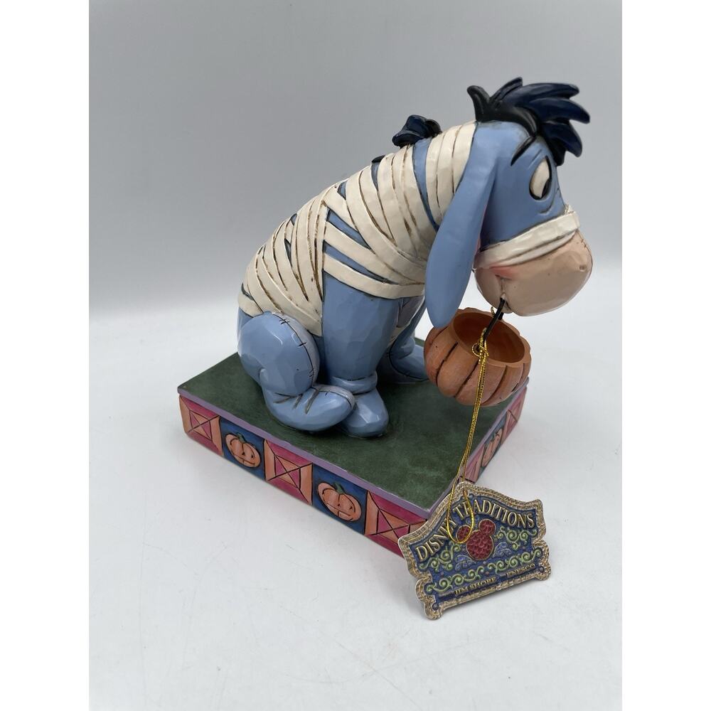 Enesco Disney Traditions Jim Shore Eeyore Mummy Costume Pumpkin Figurine NEW - Picture 3 of 8